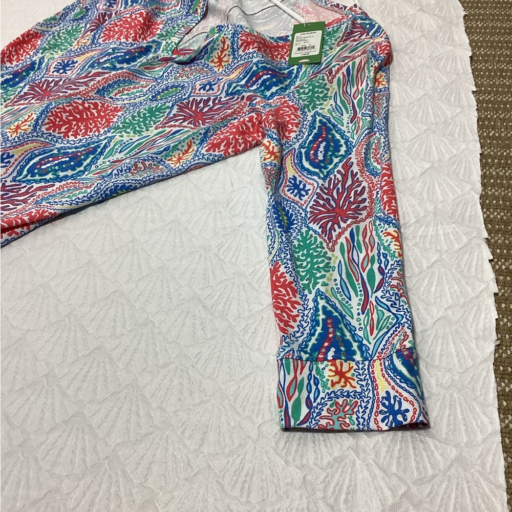 NWT Lilly Pulitzer XL Vibrant Leaf Pattern Dress - Picture 12 of 14